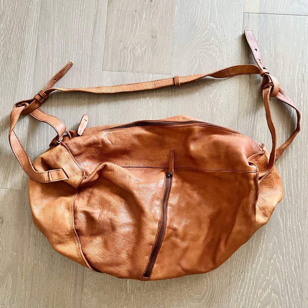 Free People Leather Duffle/Shoulder Bag